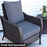 Comfortable Square Chair Sponge Outdoor Removable Waterproof Chair Cushion Seat Pads