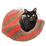 Comfortable Warm Bed Funny Pet Cat Cave Natural Woolen Felt Kennel for Pet Dogs Bed Eco-Friendly Kitten Caves