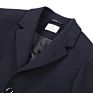 Comfortable Wool Polyester Navy over Coat plus Size Men's Coats