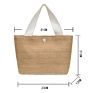 Coming Jute Bag Tote Handmade Weaving Shoulder Straw Woven Beach Bag