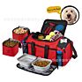 Coming Weekend Dog Travel Bag Tote Organizer Bag for Pets Travel Food Bag Includes 2X Food Storage