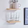 Contemporary Home Corner Wall Champagne Home Decorative Floating Shelves Handmade Key Holder Wood Shelves