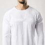 Cotton Men's Performance Long Sleeve Shirts with Curved Hem