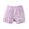 Cotton Solid Color Baby Ruffle Bloomer Shorts