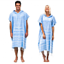 Couple 100% Cotton Turkish Surf Beach Poncho Changing Towel with Tassel