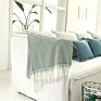 Cozy 100%Polyester Soft Sofa Throw Cover Knitted Decorative Blanket