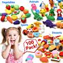 Creative 60 Pack Animal Eraser for Kids Pull Apart Eraser 3D Puzzle Eraser