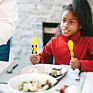 Creative Dinneractive 3D Pushdozer Navvy Scraper Kids Tableware Practical Children Cartoon Tableware Dining Set for Kids