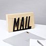 Creative Letter Design Mail Envelope Organizer Wall Hanging Magazine Rack Metal Desktop Mail Letter Holder