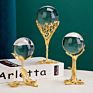 Creative Modern Minimalist Metal Art Craft Furnishings Decor Tabletop Restaurant Interior Crystal Ball Ornaments Home Decoration