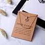 Creative Paper Card Gold-Plated Necklace Paper Card Lotus Double-Layer Alloy Necklace Joker Accessories