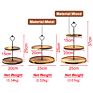 Creative Wooden Tray Double-Layer Fruit Tray Modern Three-Layer Living Room Combination Display Stand