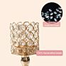 Crystal Candle Holder for Wedding Centerpieces Home Decor Gold Gold Table Top Decorative Holiday Supplies Classic 35Cm Tall