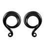 Customised Stainless Steel Twist Hooks Pvd Plating Ear Hanger Weights Ear Piercing Tunnels Stretcher