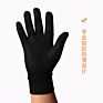 Customize Touchscreen Water Resistant Silicone Gel Palm Fleece Lining Warm Cycling Running Gloves