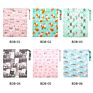 Customized Diaper Wet Bags Waterproof Printed Diaper Bag Baby Wet Dry Bag with Double Pocket