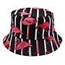 Customized Embroidered Canvas Boys Wide Brim Flamingo Full Print Bucket Hat
