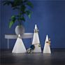 Customized Luxury Popular White Marble Jewelry Ring Display Ring Holder Ring Display Stand Set Home Decor