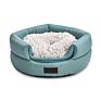 Customized Two Ways Use Full Polyester Fabric Soft Deformable Pet Dog House Cat Cave Bed