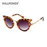 Cute Children Pc Lens Retro Cat Eye Kid Sunglasses