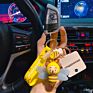 Cute Children's Bee Keychain Chic Pvc Keyring Cartoon Bag Car Honey Bee Keychain for Kid Bag Pendant