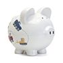 Cute Coin Box Ceramic Piggy Bank Money Collecting Saving Boxes Coin Box for Children