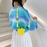 Cute Fruit Stress Relief Kids Toy Bag Cartoon Silicone Baby Purse Cartoon Mini Messenger Bag Baby Bag