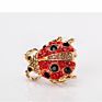 Cute Insect Bug Animal Shaped Pin Metal Alloy Bling Cz Crystal Ladybird Ladybug Brooch