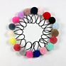 Cute Little Girls' Pompom Hair Ties Faux Fur Pom Pom Elastic Hairband Hair Ropes Hair Accessories