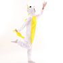 Cute White and Yellow Unicorn Adult Pajamas Cartoonanimal Kids Christmas Onesie with Good Price