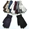 D2502 Women Mens Gloves Warm Acrylic Thicken Knitted Woolen Gloves