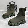 Daily Comfortable Knitting Platform Short Sock Boots for Women