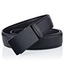 Dda740 in Stock Luxury Ratchet Strap Durable Smooth Men Casual Automatic Belts Business Matte Black Slide Buckle Leather Belts
