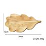 Decoration Living Room Crafts Irregular Leaf Bamboo Restaurant Tray Afternoon Tea Cake Plates