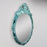 Decorative Mirror Wall Mounted and Desktop Cosmetic Mirror Square Antique Gold Mirror