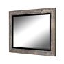 Decorative Wall Mirror Rustic Distressed Natural Wood Frame Vertical Hanging Mirror Wall Decor Traditional Beveled Bathroom