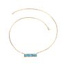 Delicate Turquoise Black White Bar Necklace Dainty Gold Howlite Marble Wedding Pendant Necklace