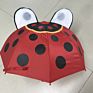 Design 3D Frog Ladybug Princess Shark Dinosaur Printed Pongee Umbrella Kids