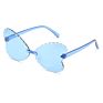 Design Colorful Butterfly Frameless Shape Baby Kids Unisex Cute Shades Sunglasses