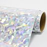 Design Holographic Glitter Vinyl Fabric