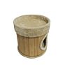 Design Premium Durable Indoor Sisal Rope Stable Base Wooden Cat Scratch Condo with Plush