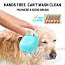 Design Soft Silicone Pet Grooming Massaging Brush Dog Cat Hair Bath Comb Pet Cleaning Grooming Product