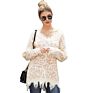 Design V-Neck Women's Pullover Sweater Leopard Thick Knitted Sweater