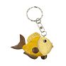 Design Wood Fish Carving Key Holder Customized Hand Printing Animal Shape Key Chain