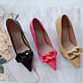 Designer Cusp High-Heeled Shoes Stiletto Big Chain Pink Women Shoes Nude Shoes Large Size 35-42