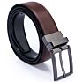 Designer Reversible Belt Rotated Buckle Men Genuine Leather Belt