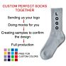 Custom logo stance bandana socks funny sport streetwear novelty socks