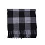 Designer Women Large Oversized Pashmina Buffalo Plaid Scarf Faux Cashmere Warm Scarf with Tassel