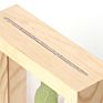 Desktop Glass Planter Diy Test Tube Vase with 4*6" Picture Frame,Glass Terrariumin Wooden Stand for Display Hydroponics Plants