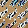 Die Cut Vinyl Logo Holodgraphic Paper Adhesive Sticker Label